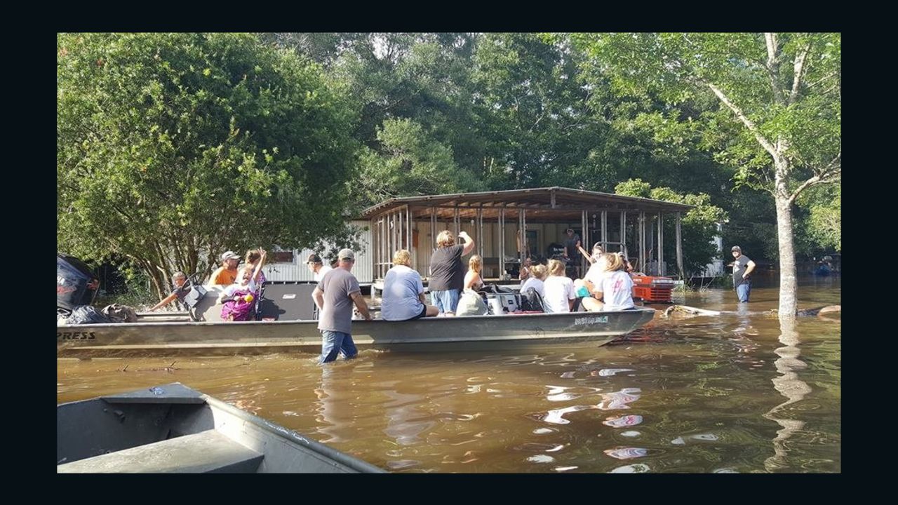 Residents grapple with epic flooding in Livingston Parish, Louisiana.