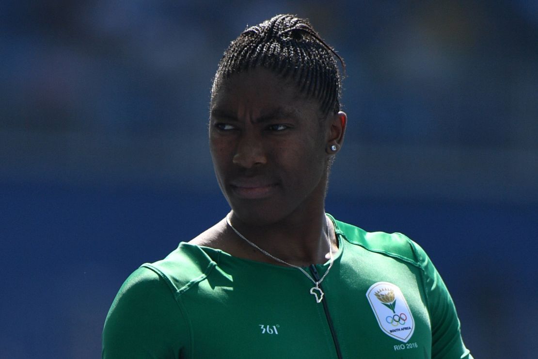 Semenya is pictured competing at the Rio Olympics in 2016.
