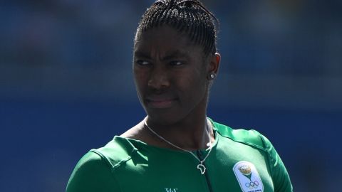 Semenya is pictured competing at the Rio Olympics in 2016.