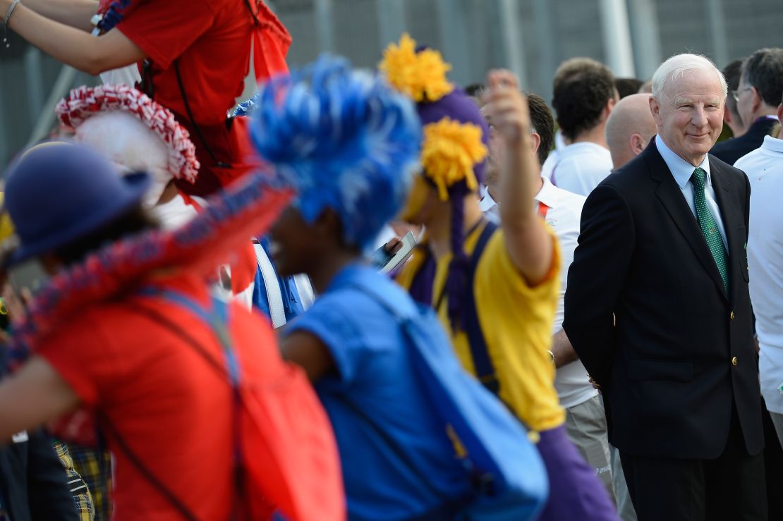 Pat Hickey pictured at the opening of the Athletes' Village at the London 2012 Games. 