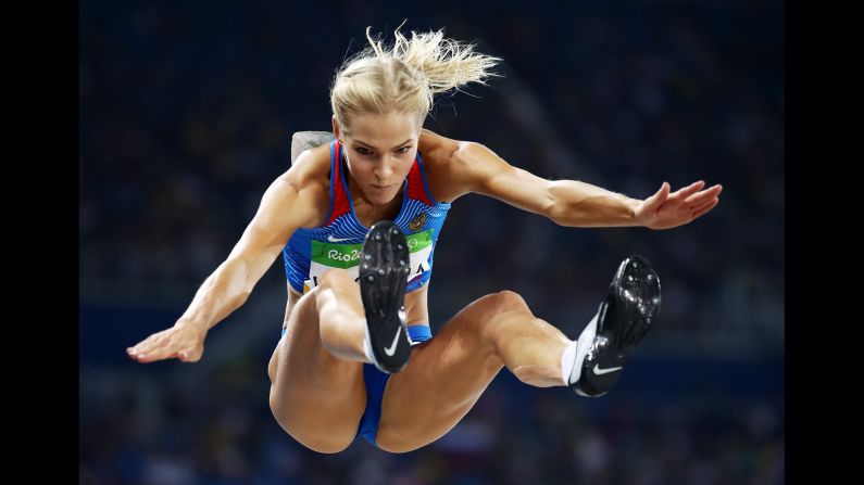 Darya Klishina -- <a href="index.php?page=&url=http%3A%2F%2Fwww.cnn.com%2F2016%2F08%2F16%2Fsport%2Fdarya-klishina-russia-rio-2016%2F" target="_blank">the only Russian track-and-field athlete allowed to compete in Rio</a> -- finished ninth in the long jump.