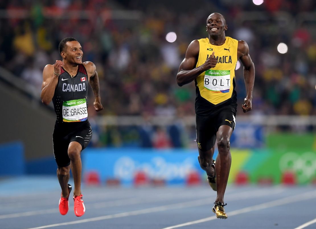 Bolt and De Grasse enjoyed their semifinal showdown.