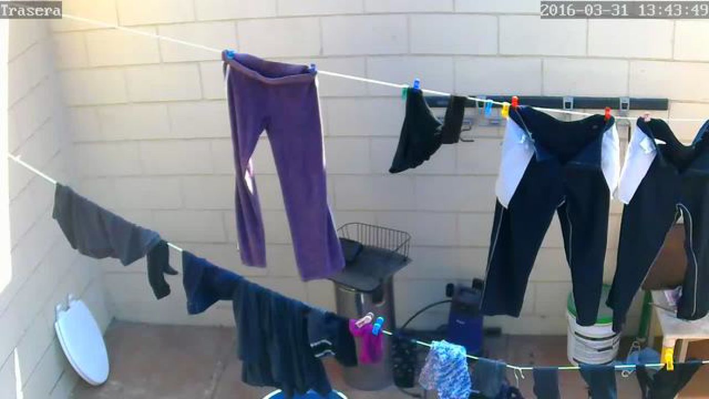 Some webcams were trained at more mundane things like laundry put out to dry. 