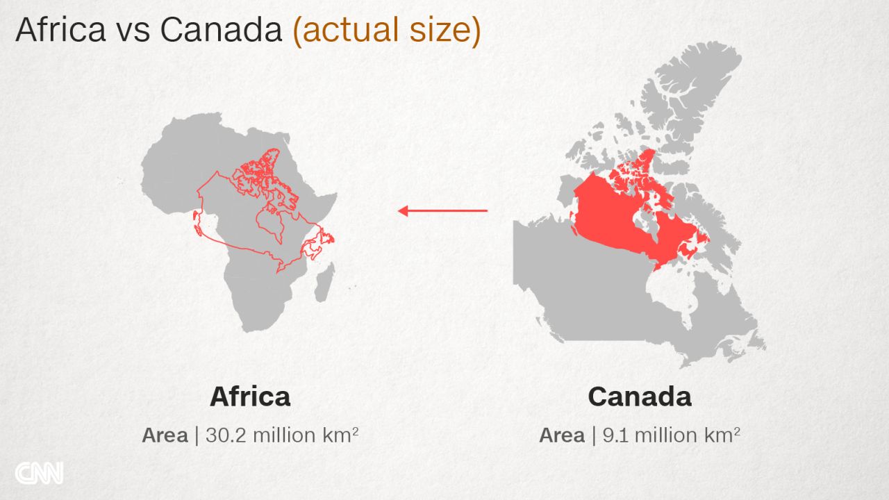 What's the real size of Africa? How Western states used maps to downplay  size of continent