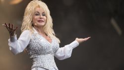 GLASTONBURY, ENGLAND - JUNE 29: Dolly Parton performs on the Pyramid Stage during Day 3 of the Glastonbury Festival at Worthy Farm on June 29, 2014 in Glastonbury, England.  (Photo by Ian Gavan/Getty Images)