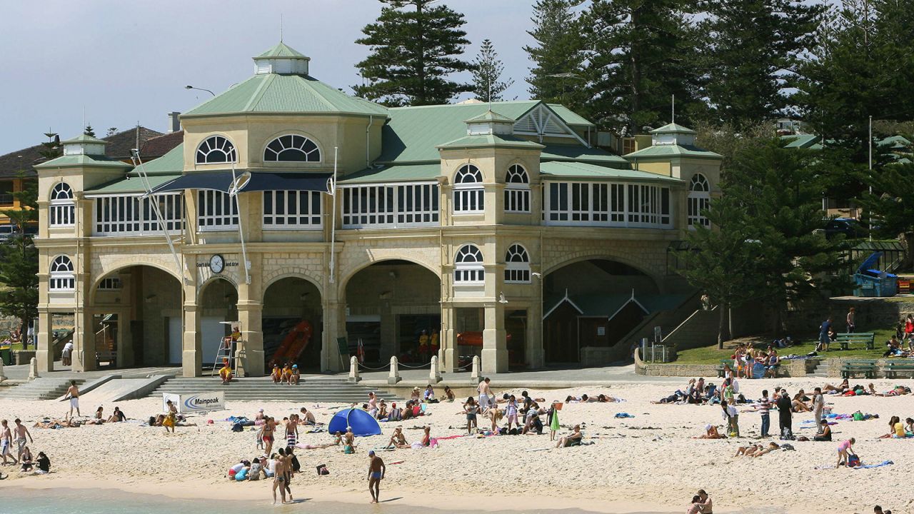Great beaches are among the attractions of Australia's west coast city of Perth. With hot summers and mild winters, the city has a reputation for outdoor activities including water sports and cycling. 