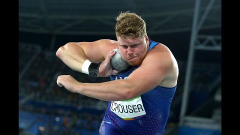 Ryan Crouser set a new Olympic record with his fifth attempt.