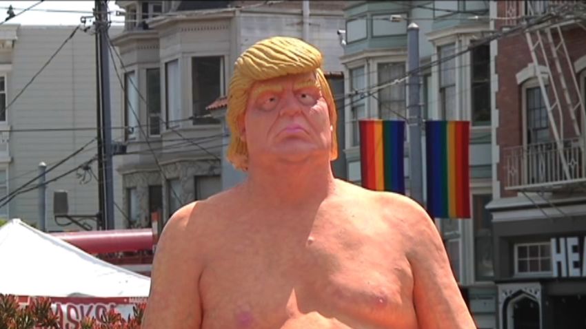 SAN FRANCISCO (KRON) ? A statue of Donald Trump has popped up overnight in San Francisco?s Castro District, and it?s naked. 460x (43)    The life-size statue can be found on the corner of Castro and Market Streets and has attracted a large gathering of onlookers and photo-takers.    San Francisco isn?t the only city to find the unflattering statue on its streets Thursday morning.    Identical statues were also found in Los Angeles, New York, Seattle and Cleveland.    ?The Emperor Has No Balls? are the brainchild of an activist collective called INDECLINE, which has spoken out against Trump before.    In a statement, the collective said the hope is that Trump ?is never installed in the most powerful political and military position in the world.?