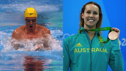 Australian swimmers Josh Palmer and Emma McKeon are now under curfew. 