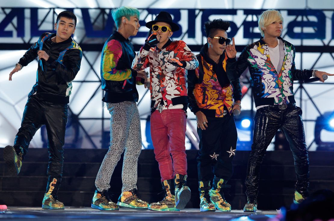 Seungri, G-Dragon, TOP, Taeyang and Daesung of Big Bang perform on the stage during a concert at the K-Collection In Seoul on March 11, 2012 in Seoul, South Korea.  