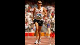 Ryan Hall competing during Day 16 of the Beijing 2008 Olympic Games.