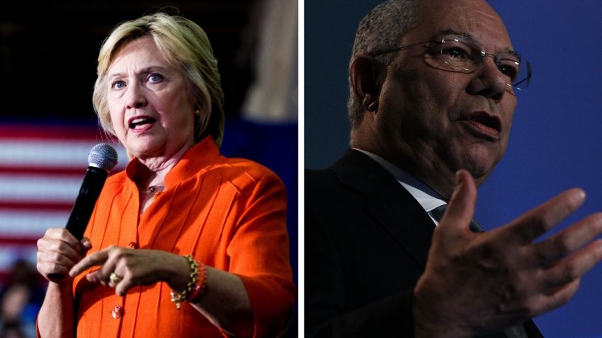 Hillary Clinton Colin Powell split