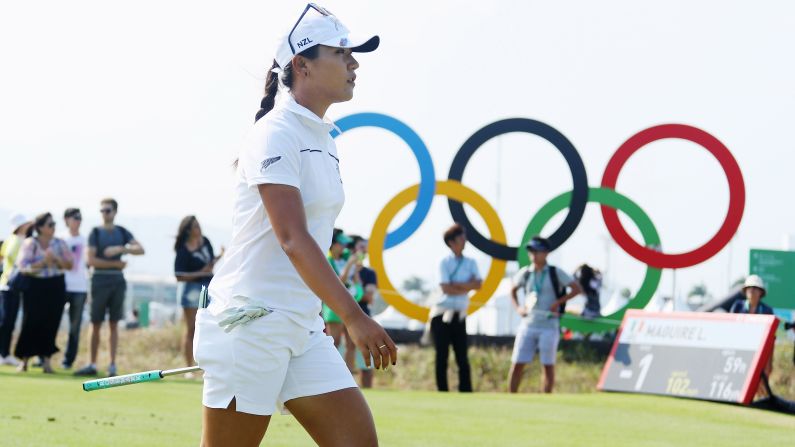 The world's No. 1 golfer, Lydia Ko of New Zealand, <a  target="_blank">made a hole-in-one during a third-round 65.</a> She is two shots back of Inbee Park going into the final round Saturday.