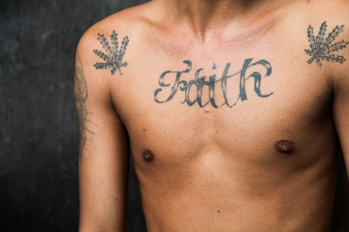 Euan prisoner chest tattoo