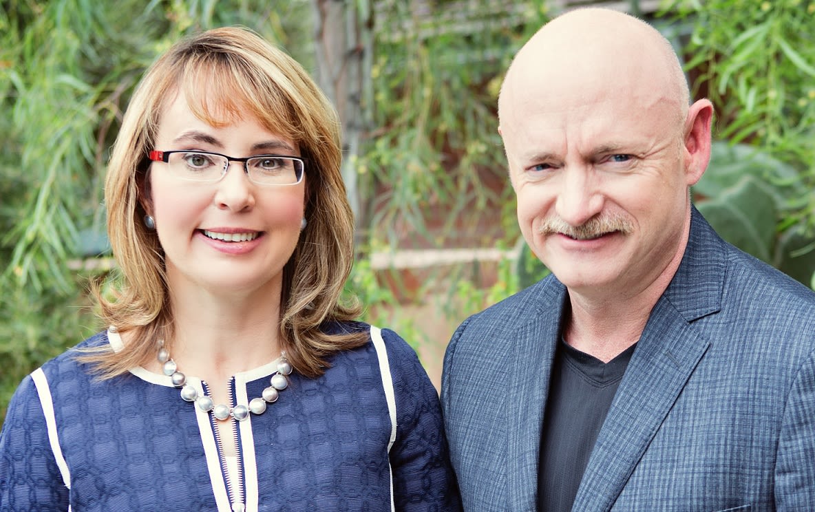 Mark Kelly and wife Gabrielle Giffords arrive to the red carpet prior to  the White House Correspondents Association Dinner at the Washington Hilton  in Washington, DC, April 30, 2016. Photo by Molly