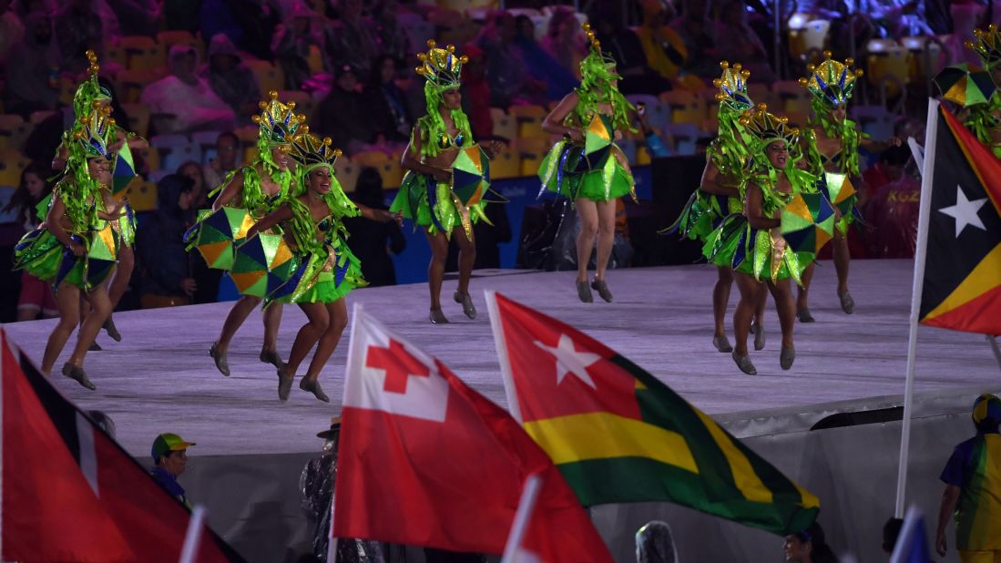 Dancers perform during the event.