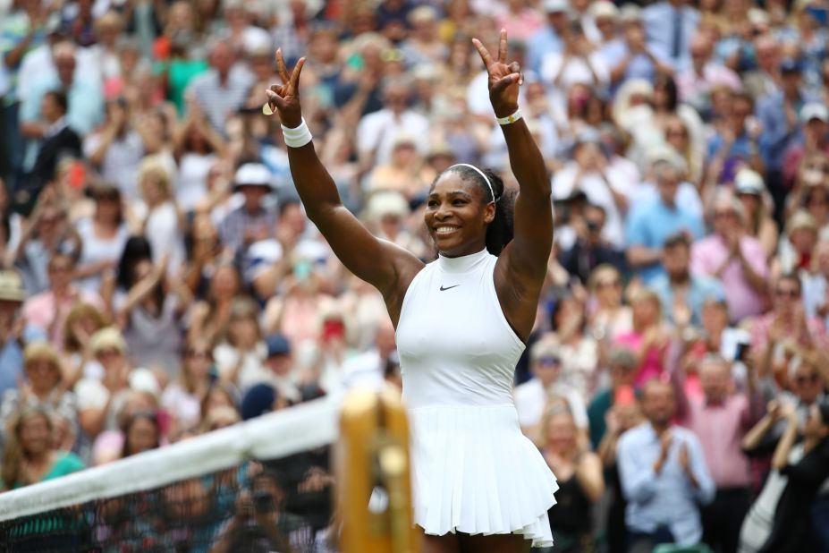 Graf has backed Williams to make the record her own, telling CNN: "It's cool that records are being broken, that's what they're there for. She's been phenomenal for the sport of tennis, it's been great to watch, and I hope she does break it."