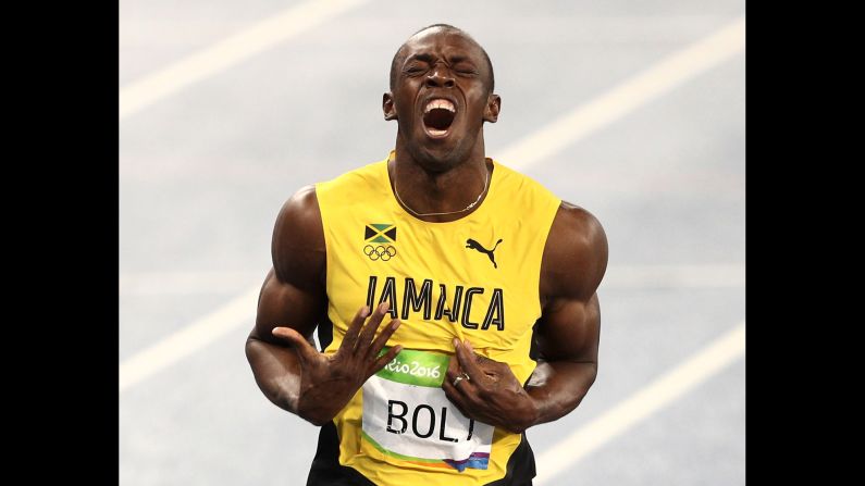 Jamaica's Usain Bolt celebrates winning gold in the 200 meters on Thursday, August 18. By the end of the Rio Games, Bolt had achieved <a href="index.php?page=&url=http%3A%2F%2Fwww.cnn.com%2F2016%2F08%2F19%2Fsport%2Fusain-bolt-jamaica-mens-4x100m-relay-olympics-rio%2F" target="_blank">an unprecedented "triple-triple":</a> three straight Olympic golds in the 100 meters, the 200 meters and the 4x100.