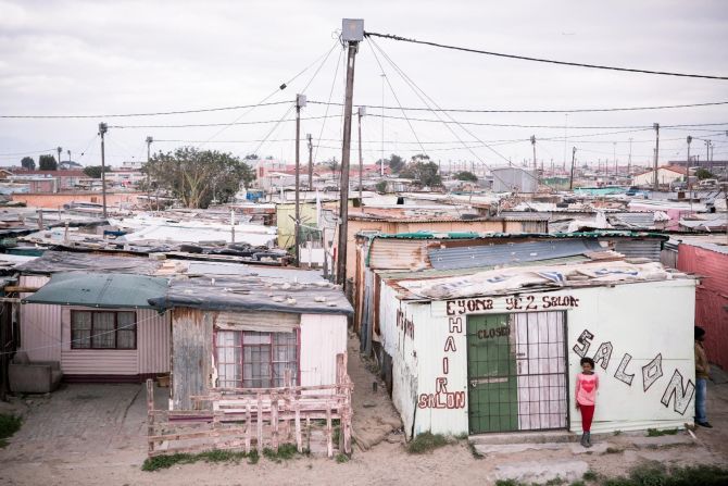 Fire spreads quickly in townships like Khayelitsha because the densely-packed houses are often made of cardboard, wood, and corrugated tin. Narrow alleyways also mean homes are difficult for fire services to access.