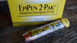 File photo, shows an EpiPen epinephrine auto-injector, a Mylan product, in Hendersonville, Texas.