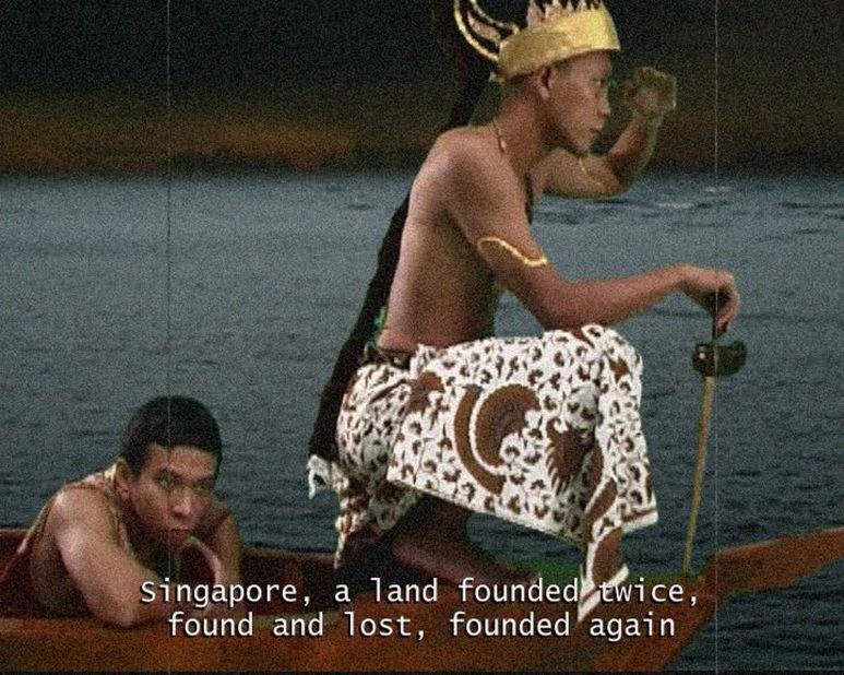 This short film explores the mythical founding of Singapore. Widespread belief is that Utama, the first King of Malays, founded Singapore and named it after seeing a lion on the island's shore -- Singa means lion and and pura means city in indigenous Malay.