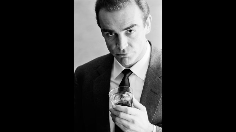 Actor Sean Connery in a Smirnoff vodka advertisement in January 1962.