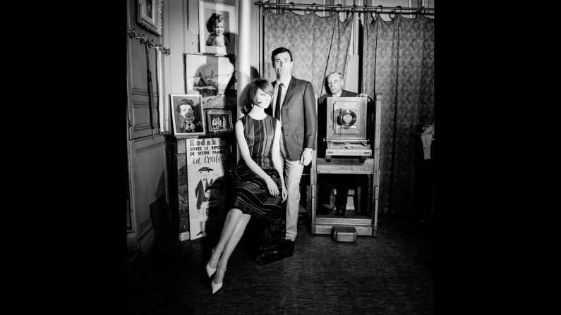 Former model and current Vogue creative director at large Grace Coddington, left, with Peter Anthony in June 1961. 