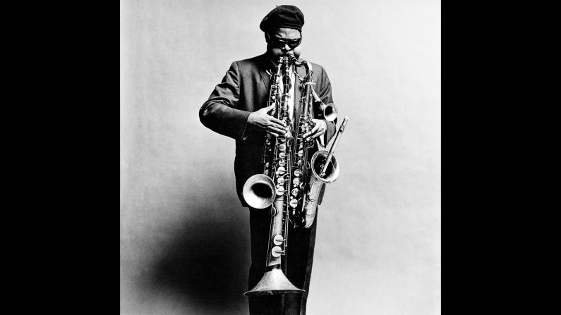 Rahsaan Roland Kirk, a jazz multi-instrumentalist, in September 1963. During Donovan's career, the photographer was highly sought after for his obvious range and skill. "He was completely and utterly dedicated to photography," Diana Donovan said.