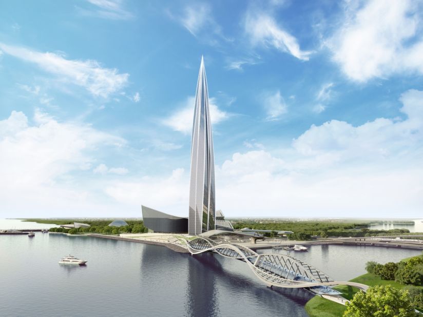 Designed by British architect Tony Kettle in conjunction with Gorproject, the tower has a projected height of 462 meters (1,516 feet) and is due to be completed by the end of 2018. 