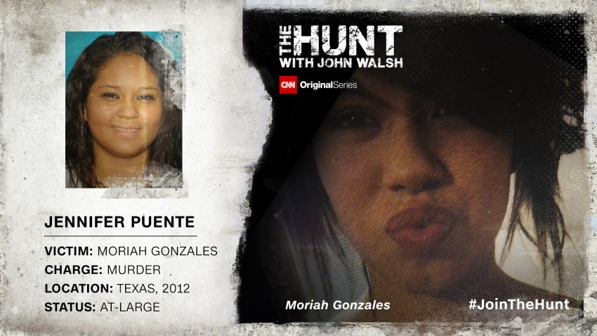 Jennifer Puente, then 18, is suspected of knifing her friend Moriah Gonzales, 15, to death and then burning her body.