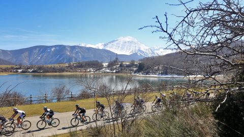 The Ti Tirreno Adriatico cycle race goes through picturesque Amatrice.