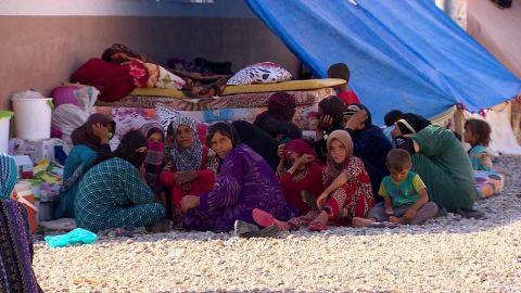 ISIS' brutal rule in Mosul has forced hundreds of thousands to flee the city, with many now living in displacement camps.