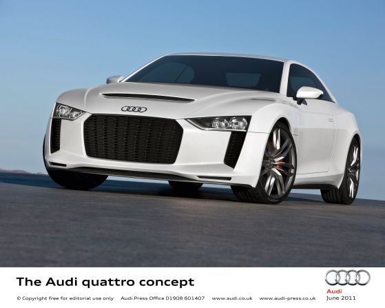 The quattro concept acted as a reminder of Audi's motorsport heritage; it was rumoured to be planned for production, but since it appeared more than five years ago, its moment would seem to have passed.