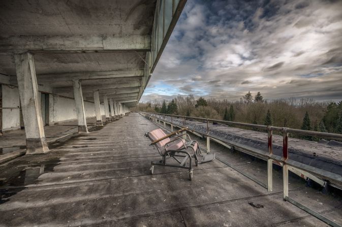 An out-of-use hospital in Belgium. 