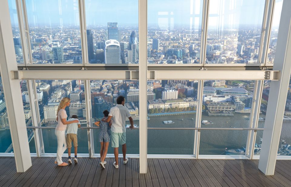 The Shard -- Britain's tallest building -- contains offices, a hotel and luxury apartments, and was billed as a "vertical city". The building attempts to appeal to Londoners and visitors alike with its View From the Shard experience. On the top two floors of the building visitors can admire spectacular 360 panoramas of the city.