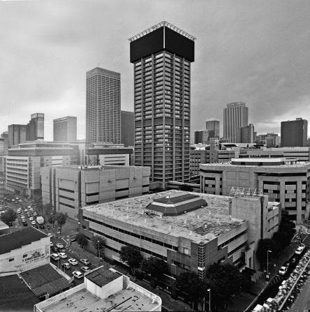The 140-meter Absa Tower in downtown Johannesburg opened in 1970, when it was the second tallest building in the city. <br /><br />Absa Bank was later incorporated into Barclays Africa, which still uses the building as its headquarters.  