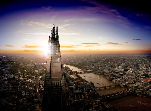 Renzo Piano's Shard towers over London's skyline as the tallest building in Western Europe. The 306-meter (1004-foot) skyscraper will open up its viewing platform on Level 72 -- 244 m (801 ft) above ground -- for 50 people a day, chosen via a public ballot.