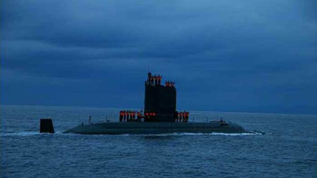 A picture released by North Korean state media purports to show the submarine that launched the successful ballistic missile test.