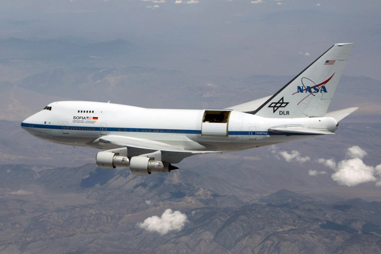 The Boeing 747SP named SOFIA is the largest flying observatory in the world, according to NASA. SOFIA (Stratospheric Observatory for Infrared Astronomy) is designed to observe the infrared universe. It provides data that can't be picked up by any other telescope on the ground or in space. Click through the gallery to learn more about SOFIA.