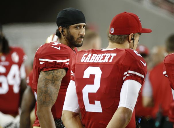 If salaries were adjusted for headlines, Kaepernick would be at the top of the list. The former University of Nevada two-way threat led the San Francisco 49ers to a near-Super Bowl win in just his 10th career start in 2013. Though Kaepernick lost his starting job to Blaine Gabbert after an injury last season, he rocked the league by refusing to stand for the national anthem during the 2016 preseason as a statement against racial injustice.   