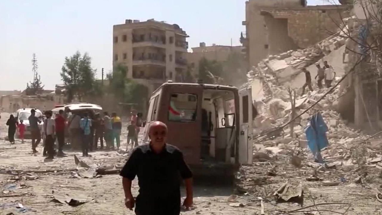 Activists says regime forces are using more barrel bombs in recent days, brutalizing the city even further.