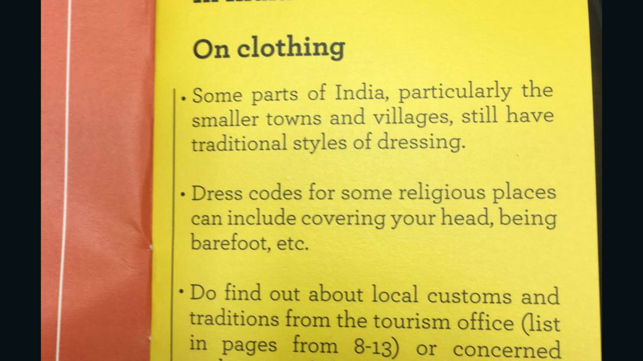 India safety pamphlet