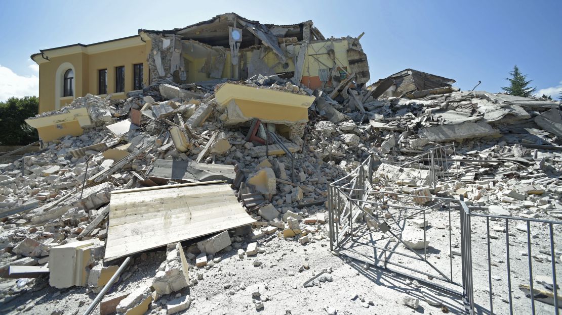 The Romolo Capranica school crumbled in the Italian town of Amatrice