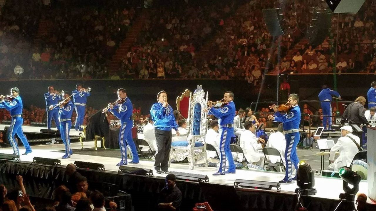 At Juan Gabriel's final performance, fans sang along with the beloved Mexican singer.