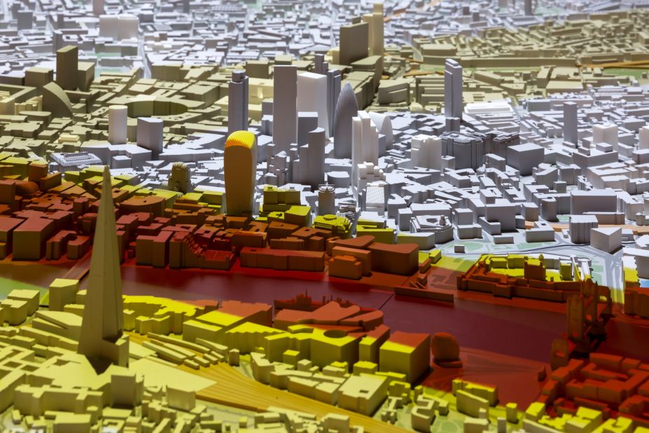 There are over 430 tall buildings in the works for London. Any project under construction or with planning permission can be highlighted on the model with 3D-printing technology.