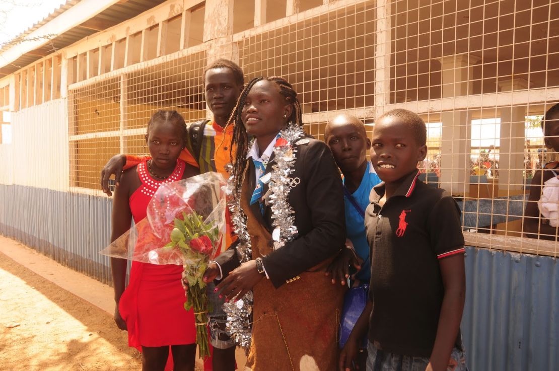 Olympic Refugee Team athletes were treated as heroes on their return to Kakuma refugee camp in Kenya.