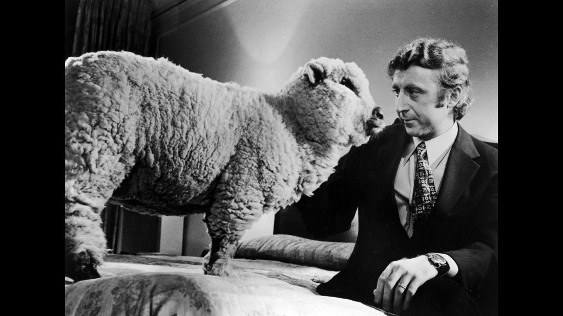 Wilder sits next to a sheep in Woody Allen's 1972 film "Everything You Always Wanted to Know About Sex* (*But Were Afraid to Ask)."
