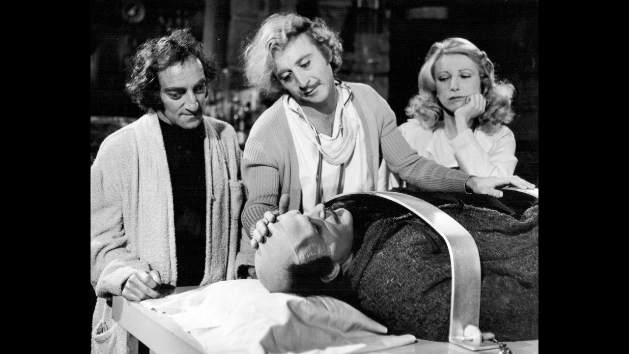 Another Brooks-directed film, "Young Frankenstein," became one of Wilder's most famous. Wilder played Dr. Frederick Frankenstein, grandson of the legendary Dr. Victor Frankenstein, in a parody of classic horror movies.