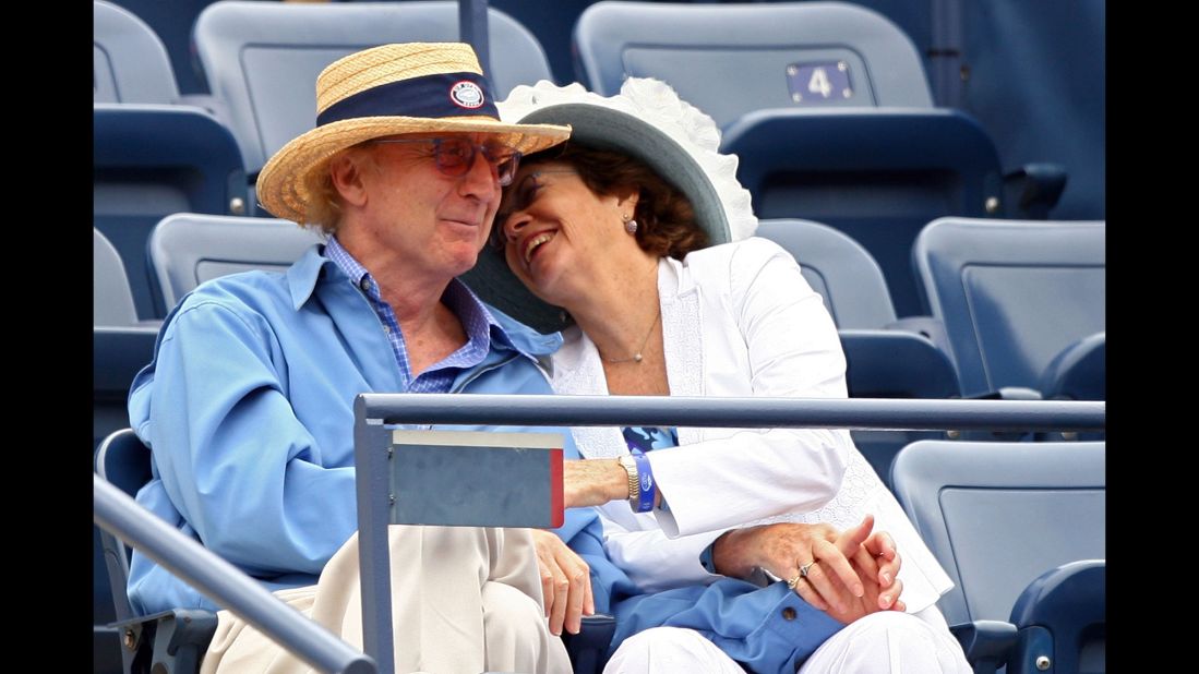 Wilder and his wife, Karen, attend a U.S. Open tennis match in 2007.