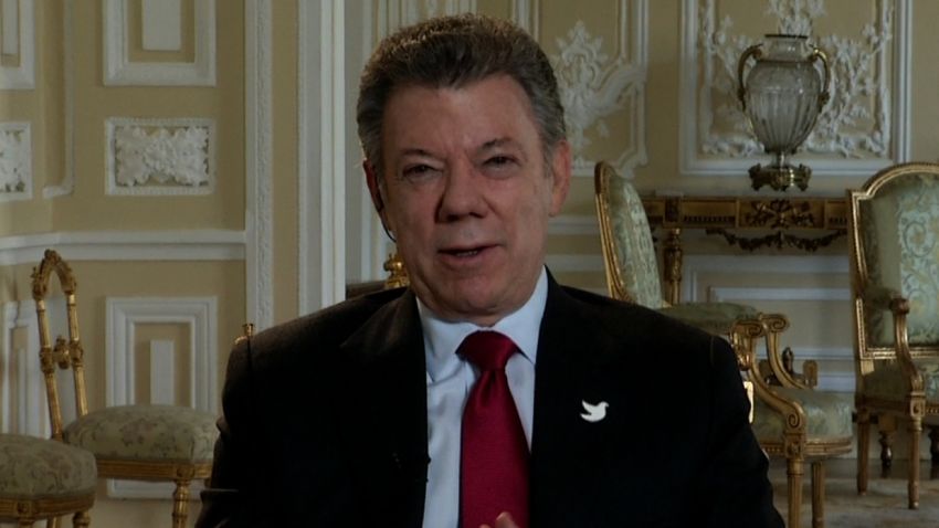 Juan Manuel Santos amanpour 1